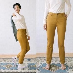 Tradlands Transit Chino Peru Pant in Ochre Straight Leg Trouser Pant Size 4